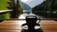 Placeholder: A cup of coffee on a beautiful place attractive to the viewer in 4k, 16:9