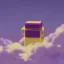 Placeholder: purple gold cube exploding