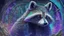 Placeholder: Graffiti trash panda; neo-surrealism dystopian eldritch elegant fantastical intricate hyperdetailed holographic magnificent meticulous mysterious ominous