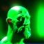 Placeholder: head with no neck against greenscreen background,bokeh like f/0.8, tilt-shift lens 8k, high detail, smooth render, down-light, unreal engine