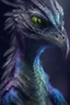 Placeholder: Bird lizard humanoid alien fused ,realistic, intriacte detail, sci-fi fantasy style, volumetric lighting, particales,highly detailed,cinamatic, deep colours