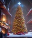 Placeholder: A Christmas, magnificent, majestic, Realistic photography, incredibly detailed, ultra high resolution, 8k, complex 3d render, cinema 4d.