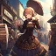 Placeholder: streetMarket, cute girl steampunk,