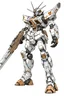 Placeholder: a japanese gundam with one eye, weilds a spear, high mobility type