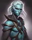 Placeholder: a portrait of a fantasy male drow ranger, painted by Mike Saas