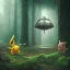 Placeholder: Mystery pokemon,Ambiance dramatique, hyperrealisme, 8k, high quality, lot of details, portrait,