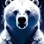 Placeholder: Polar Bear white and black abstract, centered, looking at the camera, approaching perfection, dynamic, moonlight, highly detailed, digital painting, artstation, concept art, smooth, sharp focus, illustration, art by Carne Griffiths and Wadim Kashin