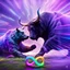 Placeholder: brightly coloured 3D infinity symbol ∞, bull with horns on right fighting with a bear on left, bull is winning, DSLR with a 80mm lens f/16 and a slow shutter speed of 1/15s, realistic photograph, striking, neon, vibrant, chiaroscuro, dramatic, captivating, high-tech, powerful, fantasy, beautiful, octane render, 16k post-production, award-winning photo: atmospheric: commanding: clarity: ultra quality: striking: brilliance: stunning colors: amazing depth