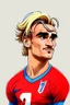 Placeholder: Antoine Griezmann French football player ,cartoon 2d