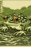 Placeholder: japanese frog print colour sketch