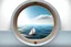 Placeholder: white,background,looking,through,a 3-d, hole,or,window,,a,seeing into an,ocean,with,sailing,boat