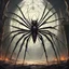 Placeholder: In the center of this unholy sanctuary stood the Arachnomorph Queen, a monstrous hybrid that seemed to defy the laws of nature. Her upper torso was that of an elegant woman, but her lower body morphed seamlessly into a grotesque spider's abdomen. The eight spindly legs that supported her colossal form ended in razor-sharp pikes, glinting ominously in the dim light. The queen's eyes, like shards of obsidian, fixed upon the intruders with a malevolent intelligence.