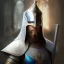 Placeholder: only "sword Excalibur" mid-12th century ,extremely detailed digital painting,intense stare, mystical colors ,perfectly centered image, perfect composition, rim light, beautiful lighting,masterpiece ,8k, stunning scene, raytracing, anatomically correct, in the style by Assassin’s Creed, by artgerm,