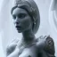 Placeholder: highly detailed marble and jade sculpture of a female necromancer, volumetric fog, Hyperrealism, breathtaking, ultra realistic, unreal engine, ultra detailed, cyber background, Hyperrealism, cinematic lighting, highly detailed, breathtaking , photography, stunning environment, wide-angle, [cgi, 3d, doll, octane, render, bad anatomy, blurry, fuzzy, extra arms, extra fingers, poorly drawn hands, disfigured, tiling, deformed, mutated]