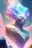 Placeholder: Golem diamond cloud fused alien ,elegant, colorful, artstation, concept art, smooth, soft light, illustration, art by artgerm