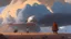 Placeholder: Science fiction painting] Goro Fujita Nicolas Bruno, Peter Sallesen, Hamish Frater, ominous sky