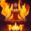 Placeholder: yoga flame, smoke, peace