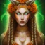 Placeholder: marigold norse goddess green eyes