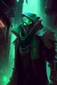 Placeholder: Pyke from league of legends in cyberpunk style