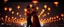 Placeholder: Hyper Realistic Photographic Long Shot View Of a couple Dance closely (with man wearing a maroon silk shirt & tight black jeans with woman wearing maroon gown) at romantic night with sky lanterns detailed matte painting, deep color, fantastical, intricate detail, splash screen, complementary colors, fantasy concept art, 8k resolution trending on Artstation Unreal