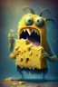 Placeholder: monster eating cheese