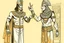 Placeholder: Pharaoh talks to his assistant, points his finger at him, and gives him orders