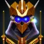 Placeholder: hunter Galaxy treasure moon portrait robotic bloody evil theeth body details 16k warrior gold body dark horn metal silver hybrid Gold Reckt Powerful spike