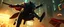 Placeholder: werewolf and vampire cyberpunk action scene, acrobatic dodge, cape harlekin