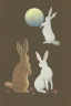 Placeholder: Two rabbits in the moon