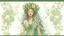 Placeholder: Fantasy digital illustration: a goddess of nature. Her body is covered in lush flora and trees; clusters of flowers adorn her grassy hair similar to a headdress. Her entire body appears to be made of the land itself, with a flowing "dress" made of plants and flora.