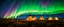 Placeholder: Prairie landscape, aurora borealis, 3 teepees, historically authentic