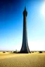 Placeholder: infinitely tall tower in a desert