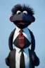 Placeholder: Waist up muppet Portrait, Kim Jong-un as muppet doll, black suit, photo studio, blue background, unreal engine 5, concept art, art station, god lights, ray tracing, RTX, lumen lighting, ultra detail, volumetric lighting, 3d.