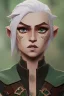Placeholder: Elf Ranger, dnd character portrait, pale green eyes, blonde hair, earth tone clothes, hyperrealistic, intricate details, insanely detailed, forest background, natural lighting