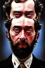 Placeholder: a painting of stanley kubrick, by mondrian, textured, anatomically correct, beautiful perfect face, sharp focus, highly detailed. desolate background. the royal tenenbaums aesthetic