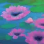 Placeholder: pink lotos mono botan, Impressionism