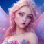 Placeholder: cheerful fairy, pink, blonde hair, beautiful, whole face, whole top hair head, wide open blue eyes, hyperrealism, masterpiece, expert, cinematic lighting, sharp focus, 8K, pastel, macro lens, woman, detailed, flower