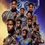 Placeholder: Nigeria artist Fireboy as kilmonger in black panther, realistic,rust of war, futuristic, heroic, 8k resolution, cinematic 4d