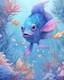 Placeholder: under sea , plants, watercolor, , clean design, art station, splash of colorful paint, cute fishes, contour, hyperdetailed intricately detailed, unreal engine, fantastical, intricate detail, splash screen, complementary colors, fantasy concept art, 8k resolution, pale skin, twilight, extreme quality, extremely detailed, ultra-detailed face, ultra hd 8k,