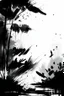 Placeholder: art background, nature scene brush strokes, black white