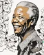 Placeholder: simple outlines art, bold outlines, clean and clear outlines, no tones color, no color, no detailed art, art full view, wide angle, white background, Nelson Mandela