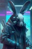 Placeholder: cyber punk hacker rabbit watch dogs style humanoid