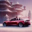 Placeholder: Santa driving his red Tesla convertible car, character design by cory loftis, fenghua zhong, ryohei hase, ismail inceoglu and ruan jia. unreal engine 5, artistic lighting, highly detailed, photorealistic, fantasy