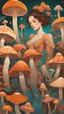 Placeholder: paper craft style mushrooms and flowers ernst haeckel maria sibylla merian. tristan eaton, victo ngai, artgerm, rhads, ross draws, Kaethe Butcher, Hajime Sorayama, Greg Tocchini, Virgil Finlay, sci-fi, colors, neon lights. digital painting, pixiv, by Ilya Kuvshinov (Masterpiece:1.1, Highly detailed:1.1), ultra realistic, (top quality) (depth of field)
