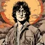 Placeholder: " JOHN LENNON drive motor, add COLOR +++ " Ink drawing , ,modern, ,. full body, draws, watercolour, digital illustration, comic-book style, black and white contrast, perfect anatomy, centred, dynamic, detailed, watercolour painting, diffusion, art station, concept art, smooth, sharp focus, illustration art by and Hokusai ,HD
