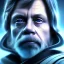 Placeholder: photorealistic jedi mark hamill Star Wars, sharp blue eyes, accurate details, render, cinematic lighting