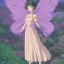 Placeholder: Fairy in a purple dress standing on a flower