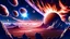 Placeholder: miniatura para youtube,un fondo épico de explosión del planeta un asteroide, desde la perspectiva de una montaña,jupter en el cielo, el fin del mundo, estilo anime