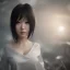 Placeholder: hitomi tanaka, dress white, long black hair, realistic, intriacte detail, sci-fi fantasy style, volumetric lighting, particales,highly detailed,cinamatic, deep colours,8k