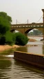 Placeholder: Sudan buildings, river, bridge